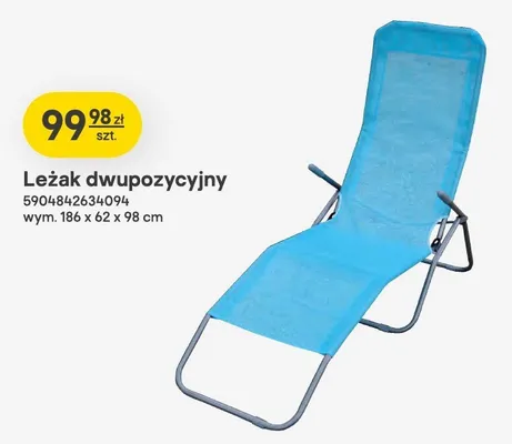 Leżak dwupozycyjny promocja w Castorama