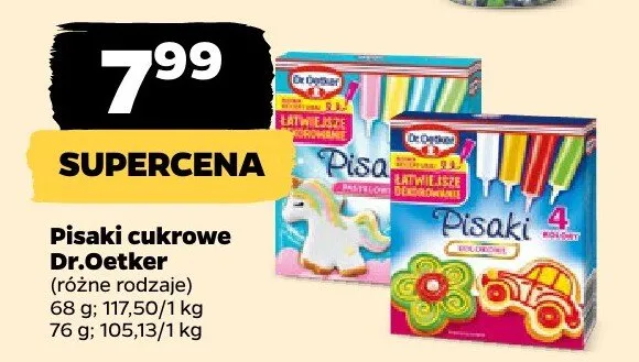 Pisaki cukrowe różne rodzaje promocja w Netto
