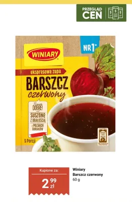 Barszcz czerwony promocja w Biedronka