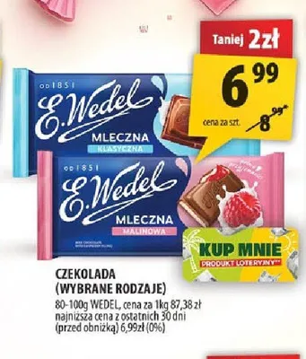 Czekolada E.Wedel promocja w Arhelan