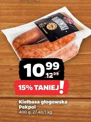 Kiełbasa głogowska Pekpol promocja w Netto