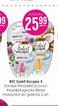 Maszynka do golenia Bic Soleil Escape 5 Rose & Magnolia Blister 2-pak promocja w Drogerie Jasmin