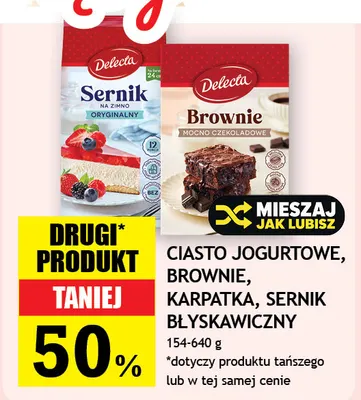 Sernik błyskawiczny Delecta promocja w Gram Market