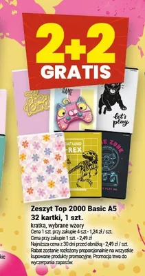 Zeszyt Top 2000 Basic A5 32 kartki promocja w Twój Market