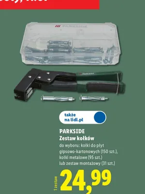 Zestaw kołków metalowych Parkside promocja w Lidl