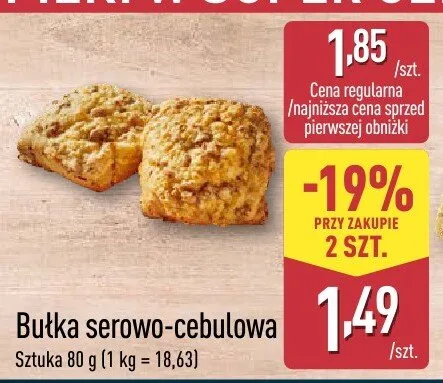 Bułka serowo-cebulowa promocja w Aldi