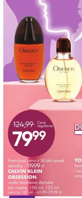 Woda toaletowa Obsession damska lub męska promocja w Super-Pharm