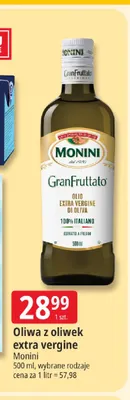 Oliwa z oliwek extra vergine Monini promocja w Leclerc