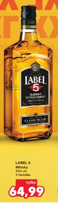 Whisky Label 5 promocja w Kaufland