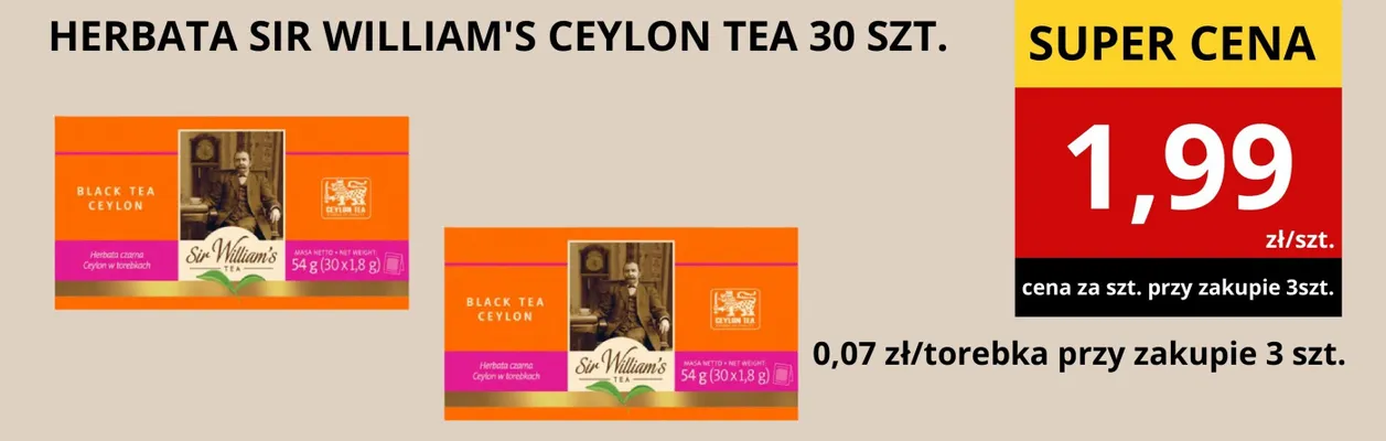 Herbata Ceylon Tea promocja w Supeco