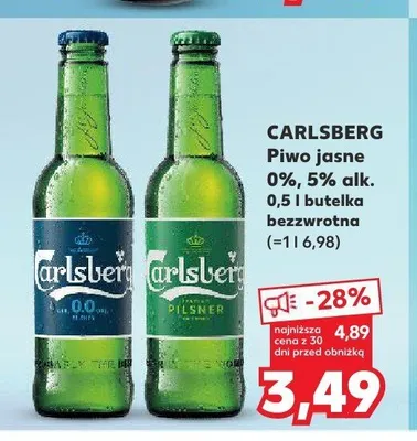 Piwo Carlsberg Pilsner 5% alk. promocja w Kaufland