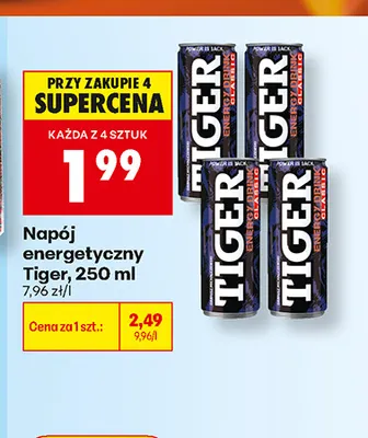 Napój energetyczny Tiger promocja w Biedronka