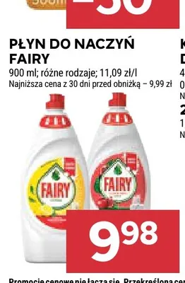 Płyn do naczyń Fairy promocja w Stokrotka