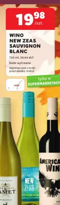 Wino białe New Zeas Sauvignon Blanc wytrawne promocja w Stokrotka