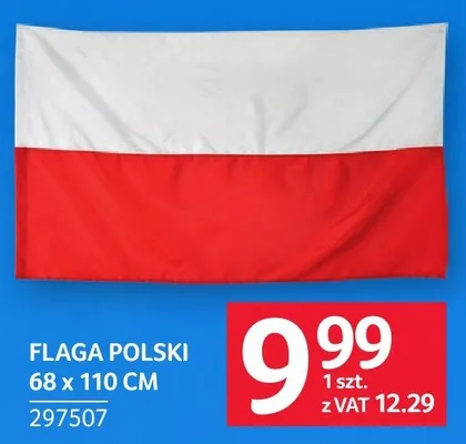 Flaga Polski 68 x 110 cm promocja w Selgros