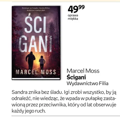 Książka Ścigani Marcel Moss promocja w Empik