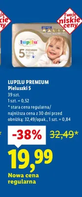 Pieluchy Premium 5 Lupilu promocja w Lidl