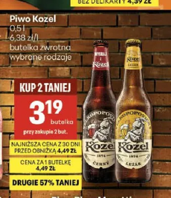 Piwo Kozel Ležák promocja w Delikatesy Centrum