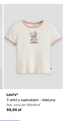 T-shirt z nadrukiem Levi's mleczny promocja w Lounge by Zalando