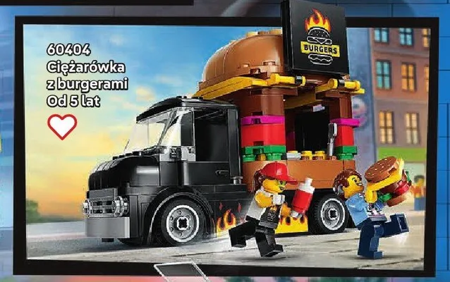 Klocki LEGO City 60404 Ciężarówka z burgerami promocja w LEGO