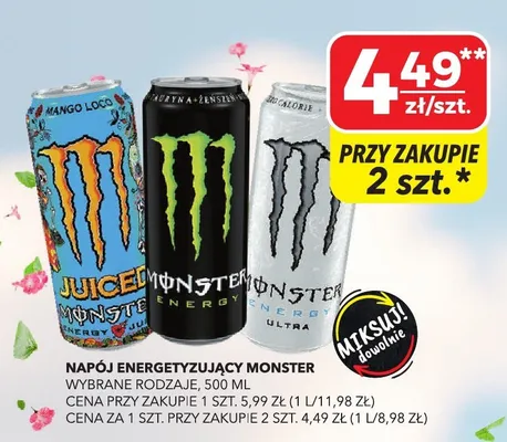 Napój energetyzujący monster promocja w Top Market