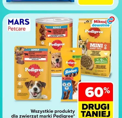 Produkty dla zwierząt marki Pedigree promocja w Carrefour Market