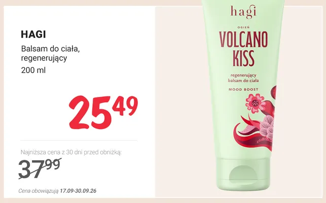 Balsam do ciała regenerująco wygładzający promocja w Rossmann