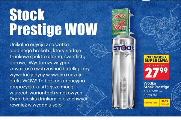 Wódka Stock Prestige promocja w Biedronka