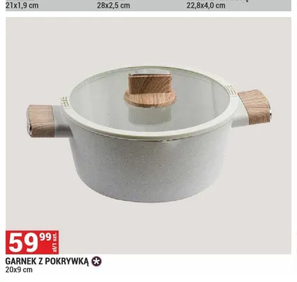 Garnek z pokrywką 20x9 cm promocja w Merkury Market