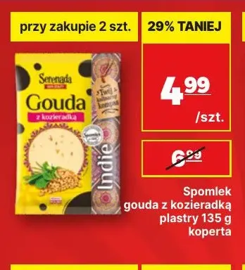 Ser gouda z kozieradką w plastrach Serenada promocja w API Market