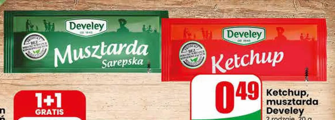 Musztarda sarepska Develey promocja w Dino