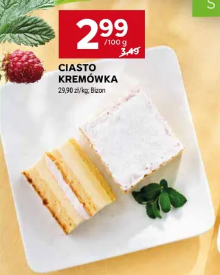 Ciasto Kremówka Bizon promocja w Stokrotka