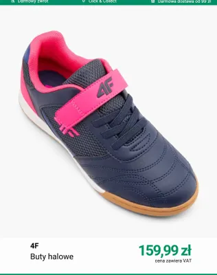 Buty halowe 4F promocja w Deichmann