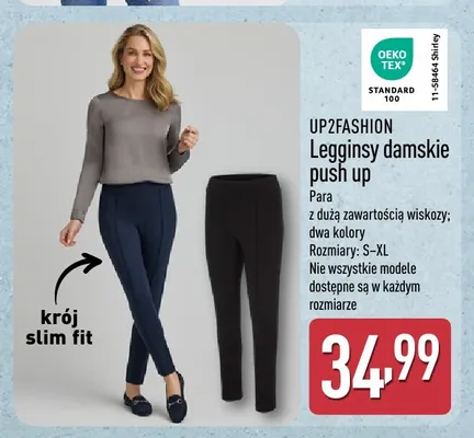 Legginsy damskie push up UP2FASHION promocja w Aldi