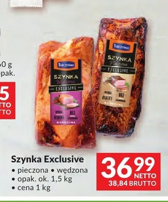 Szynka Exclusive wędzona Tarczyński promocja w Makro