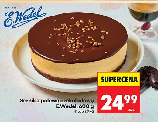 Sernik z polewą czekoladową promocja w Biedronka