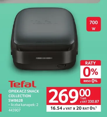 Opiekacz Tefal Snack Collection SW862B promocja w Selgros