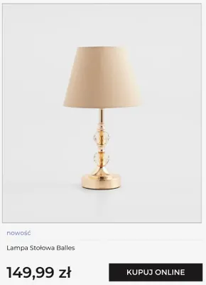 Lampa stołowa home & you Balles promocja w home&you