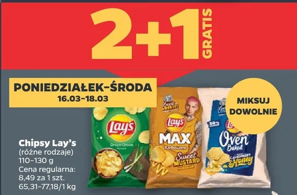 Chipsy Lay's (różne rodzaje) promocja w Netto