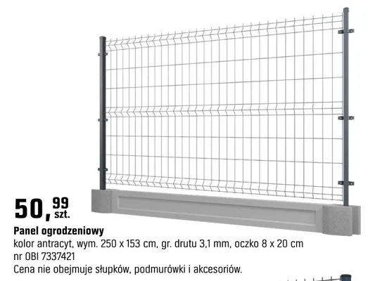 Panel ogrodzeniowy promocja w OBI