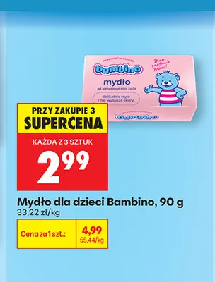Mydło dla dzieci Bambino promocja w Biedronka