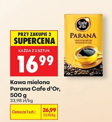Kawa mielona Parana Cafe d'Or promocja w Biedronka