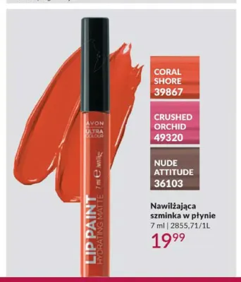 Nawilżająca szminka w płynie Avon Crushed Orchid promocja w AVON