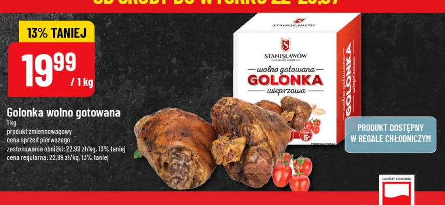 Golonka wolno gotowana wieprzowa Stanisławów promocja w POLOmarket