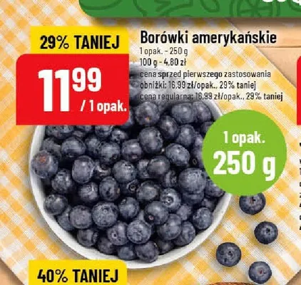 Borówki amerykańskie promocja w POLOmarket