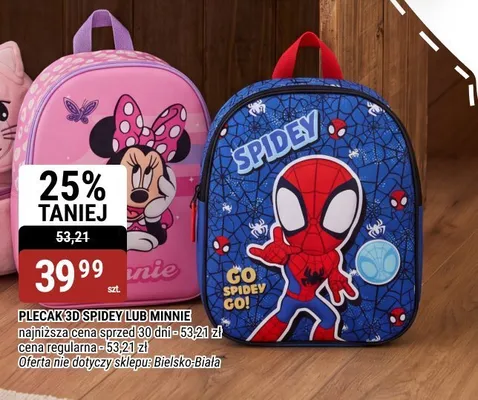 Plecak 3D Minnie promocja w bi1