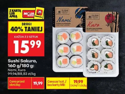 Sushi Sakura Nami promocja w Biedronka