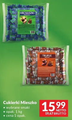 Cukierki Mieszko wybrane smaki promocja w Makro