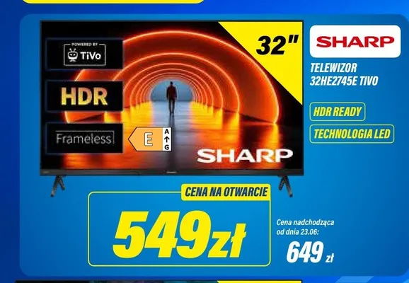 Telewizor Sharp 32" promocja w RTV EURO AGD