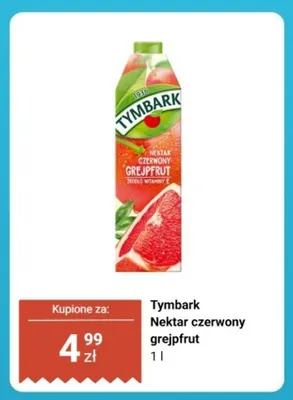 Nektar Tymbark czerwony grejpfrut promocja w Biedronka